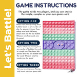 Bubble Pop Game Board with Dice |  Pink